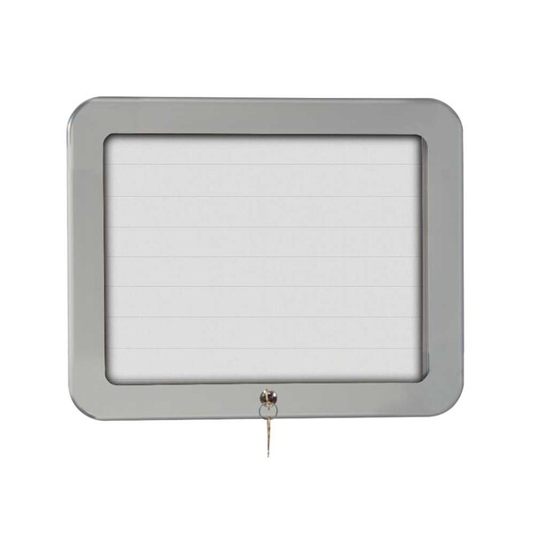 Sliding Door Indoor Enclosed Corkboard, 9